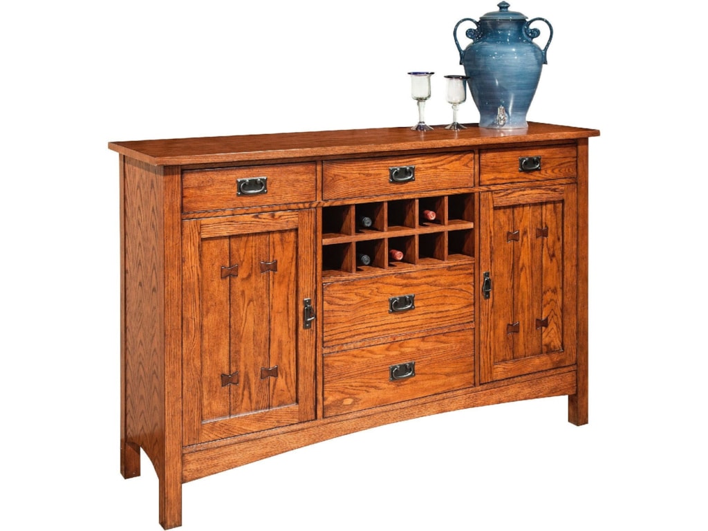 Vfm Signature Oak Park Sideboard With Wine Storage Virginia Vfm Signature Oak Parksideboard