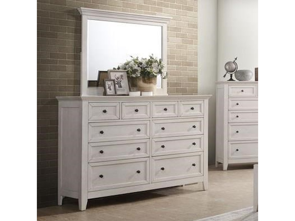 Intercon San Mateo Transitional Dresser With Mirror Sheely S