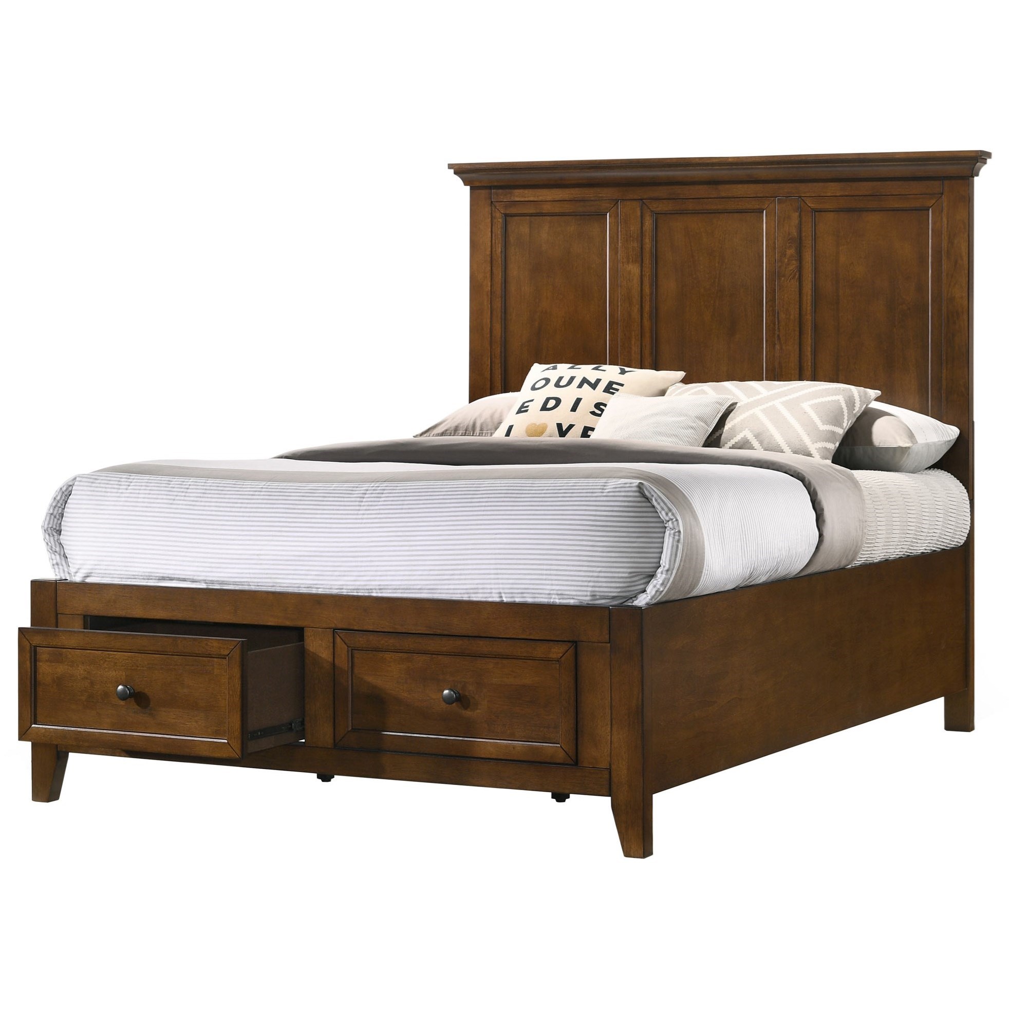 Intercon San Mateo Youth Transitional Youth Full Storage Panel Bed With 2 Footboard Drawers Rife S Home Furniture Panel Beds
