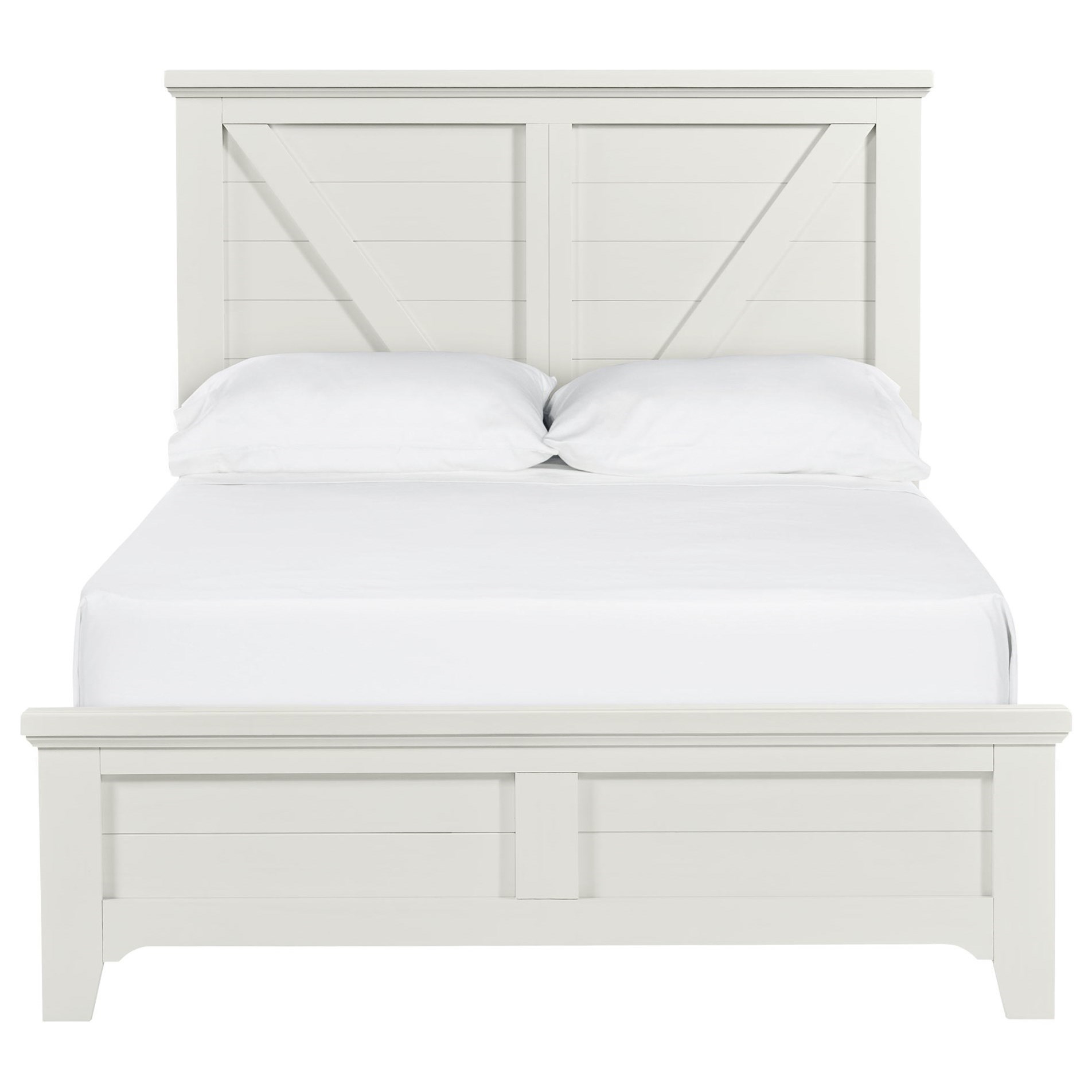 Belfort Select Tahoe Casual Full Platform Bed With Paneled