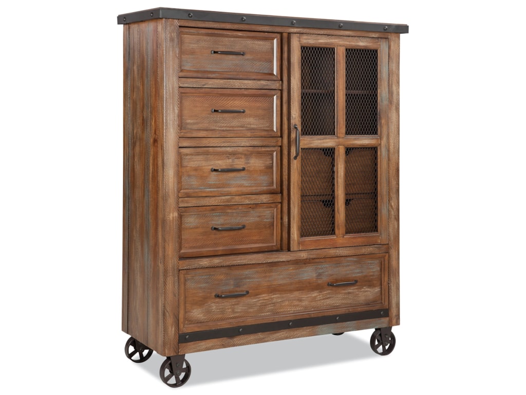 Intercon Taos Rustic 7 Drawer Gentleman S Chest With Cedar Lined