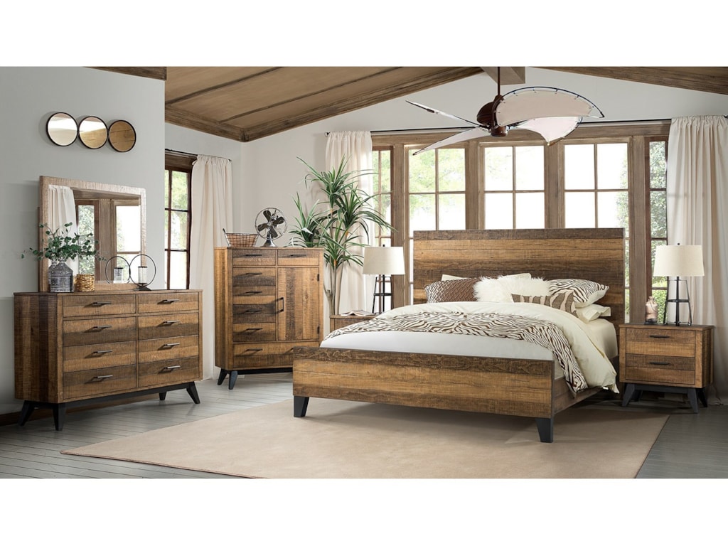 Intercon Urban Rustic Queen Bed