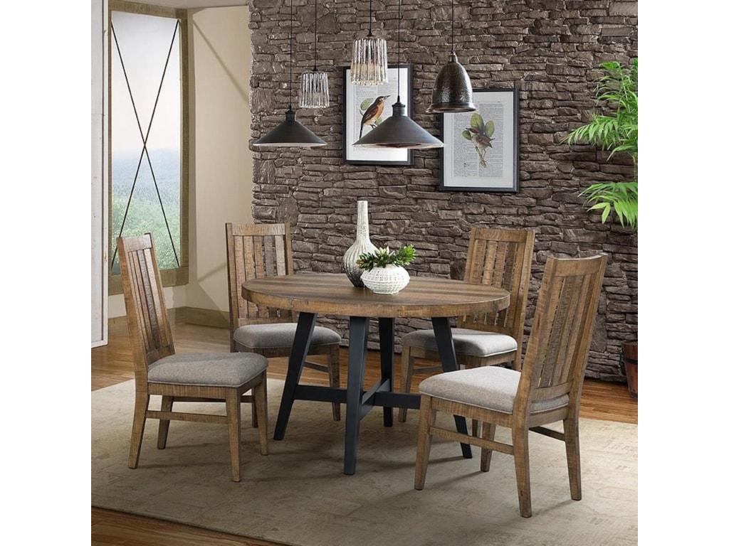 Intercon Urban Rustic 5 Piece Round Table And Chair Intercon Urban Rustic 5 Piece Round Table And Chair