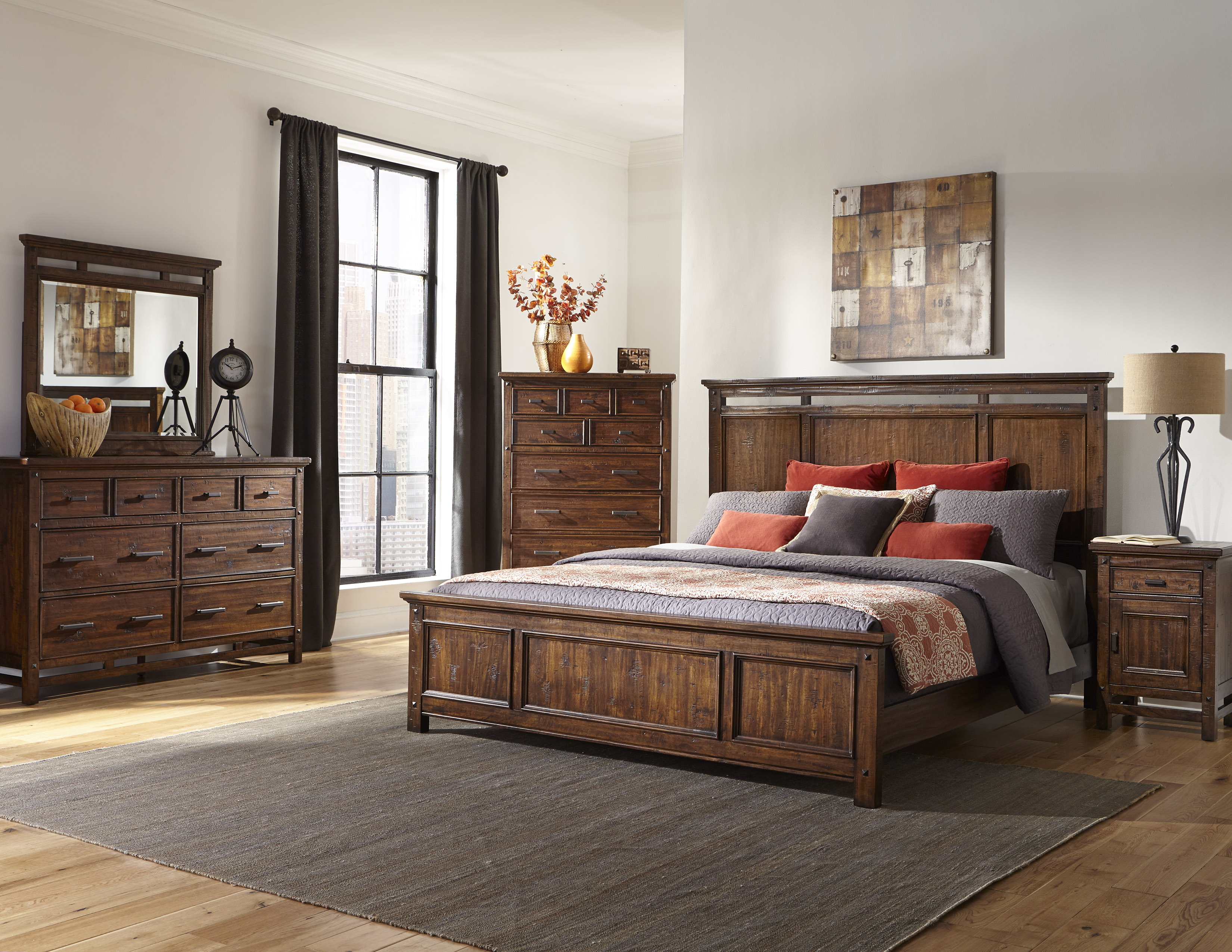 Vfm Signature Wolf Creek Queen Panel Bed Virginia Furniture