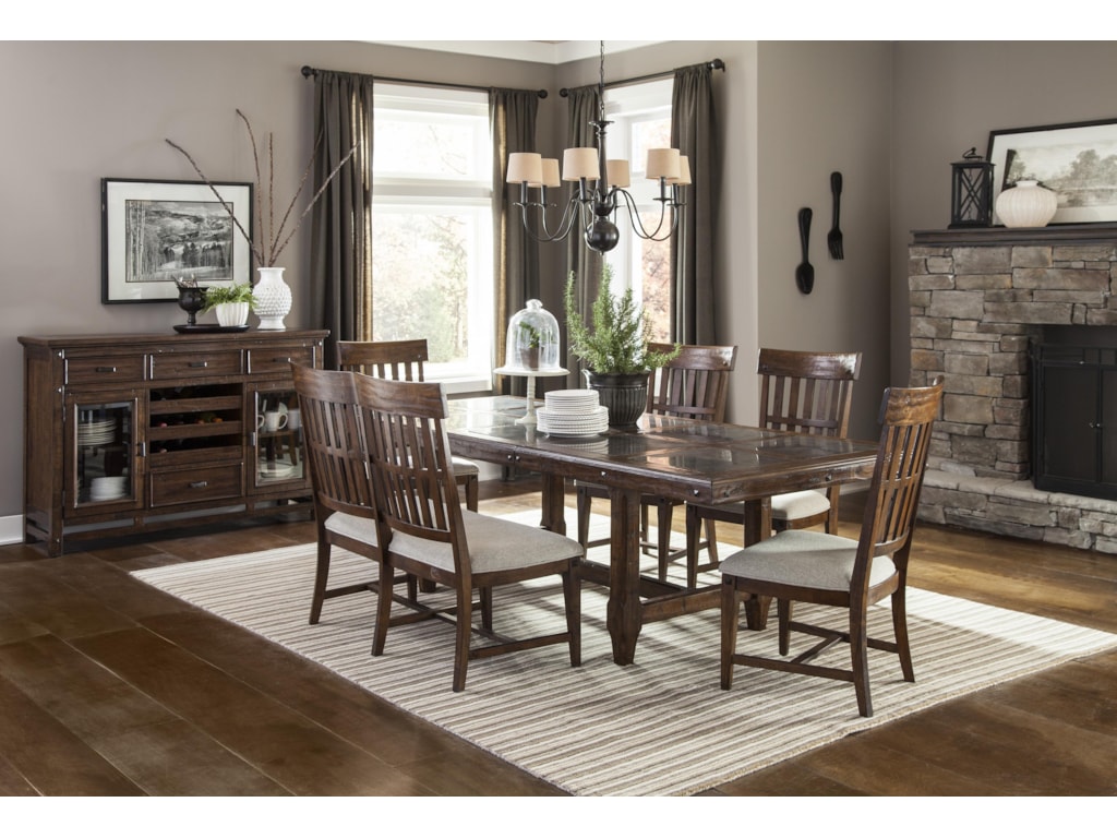 intercon wolf creek 6 piece dining set with bench old brick furniture table chair set with bench - Old Brick Dining Room Sets intercon wolf creek 6 piece dining set with bench old brick furniture table chair set with bench - Old Brick Dining Room Sets