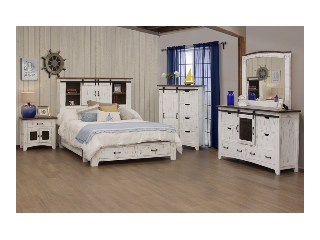 International Furniture Direct Pueblo6/6 Storage Bed