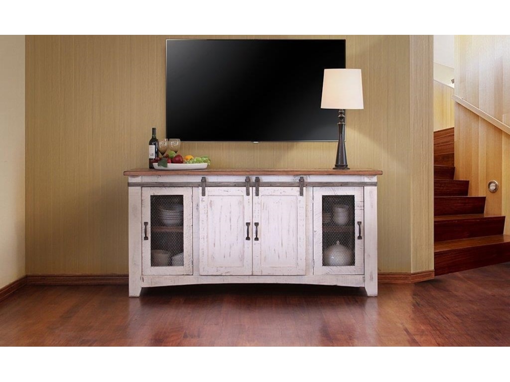 International Furniture Direct Pueblo White 70 Tv Stand Miskelly International Furniture Direct Pueblo White 70 Tv Stand