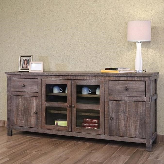 International Furniture Direct San Angelo Ifd380stand 80 Rustic 60