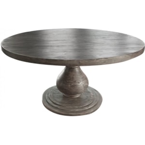 International Furniture Direct Bonanza Sand Round Dining Table With Turned Pedestal Base Dunk Bright Furniture Dining Tables