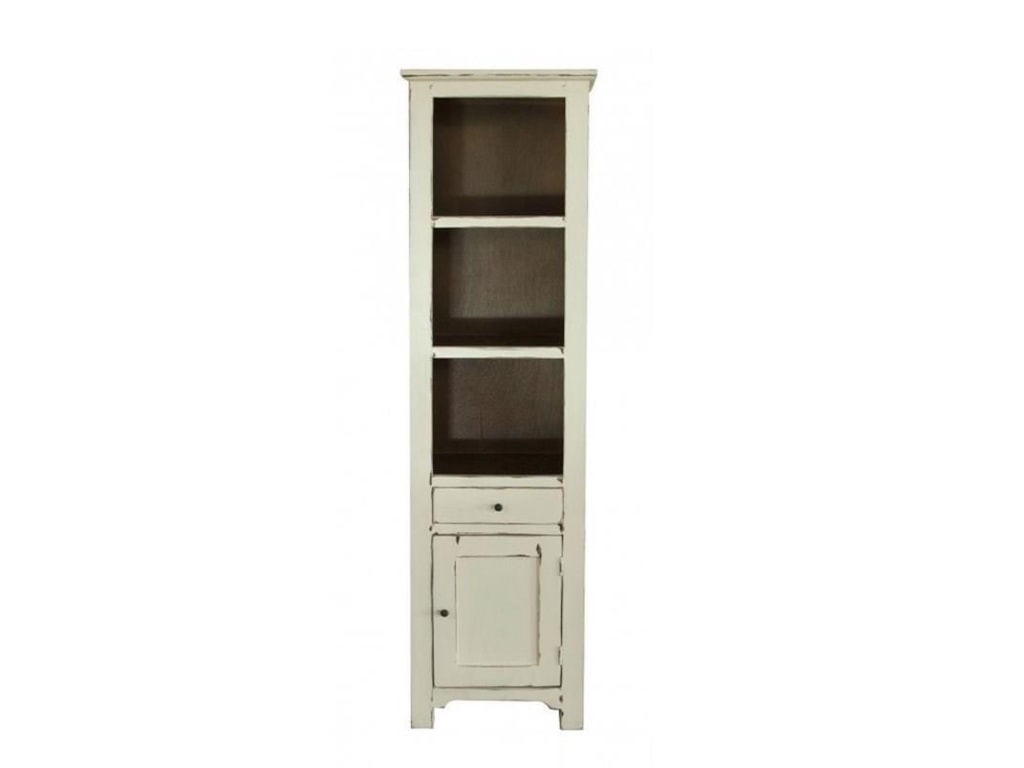 International Furniture Direct Rivera Solid Pine Open Bookcase With International Furniture Direct Rivera Solid Pine Open Bookcase With 1 Drawer And Door