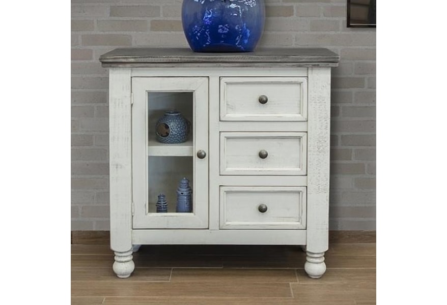 Vfm Signature Stone Relaxed Vintage Server With 3 Drawers And 1