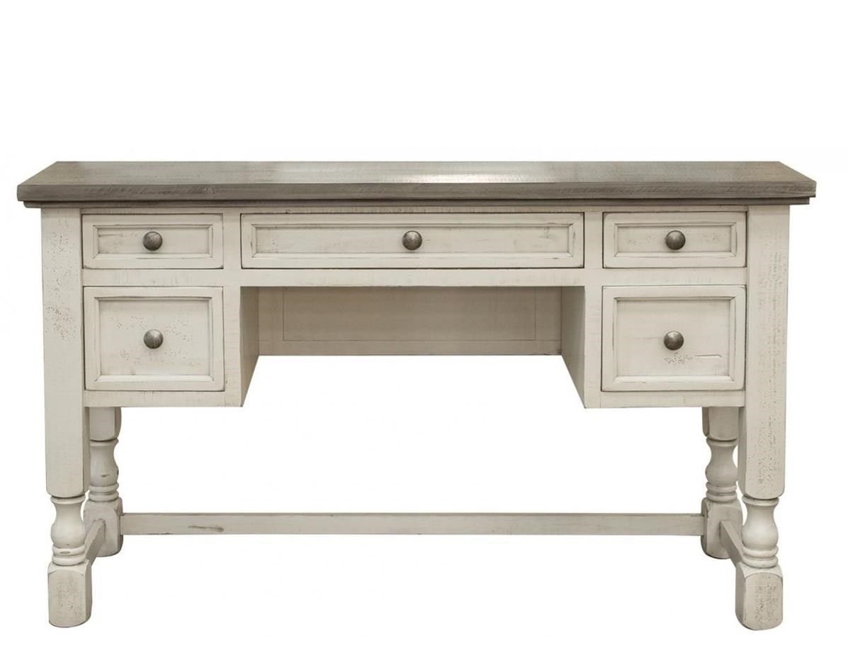 International Furniture Direct Stone Ifd4691vands Relaxed Vintage Vanity Desk With 5 Drawers Coconis Furniture Mattress 1st Vanities Vanity Sets