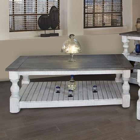 International Furniture Direct Stone Ifd469cktl Relaxed Vintage Solid Wood Cocktail Table Furniture And Appliancemart Cocktail Coffee Tables