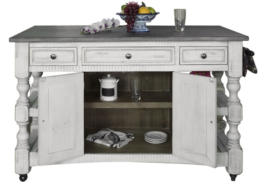 International Furniture Direct Stone Ifd469island Relaxed Vintage