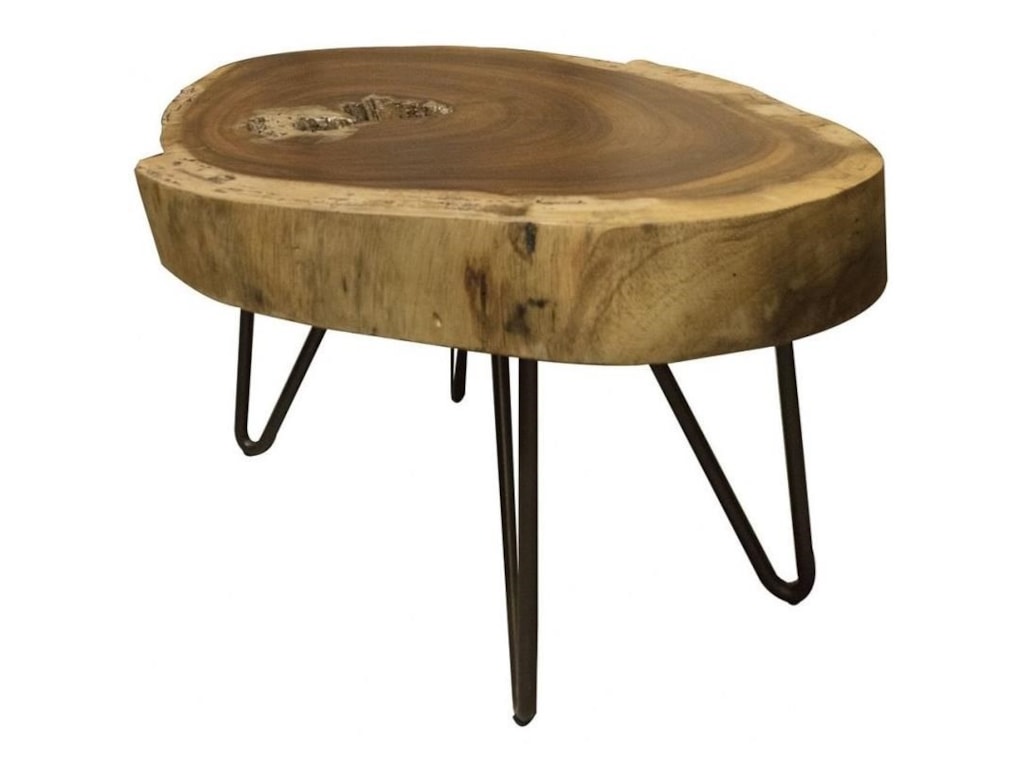 International Furniture Direct Vivo Live Edge Solid Wood International Furniture Direct Vivo Live Edge Solid Wood End Table