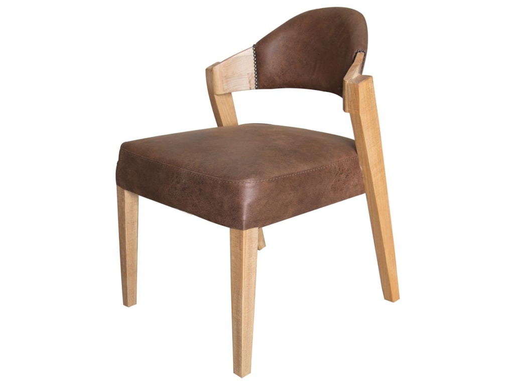 International Furniture Direct Comala Ifd8011chr Transitional Solid International Furniture Direct Comala Transitional Solid Wood Chair With Faux Leather Upholstery