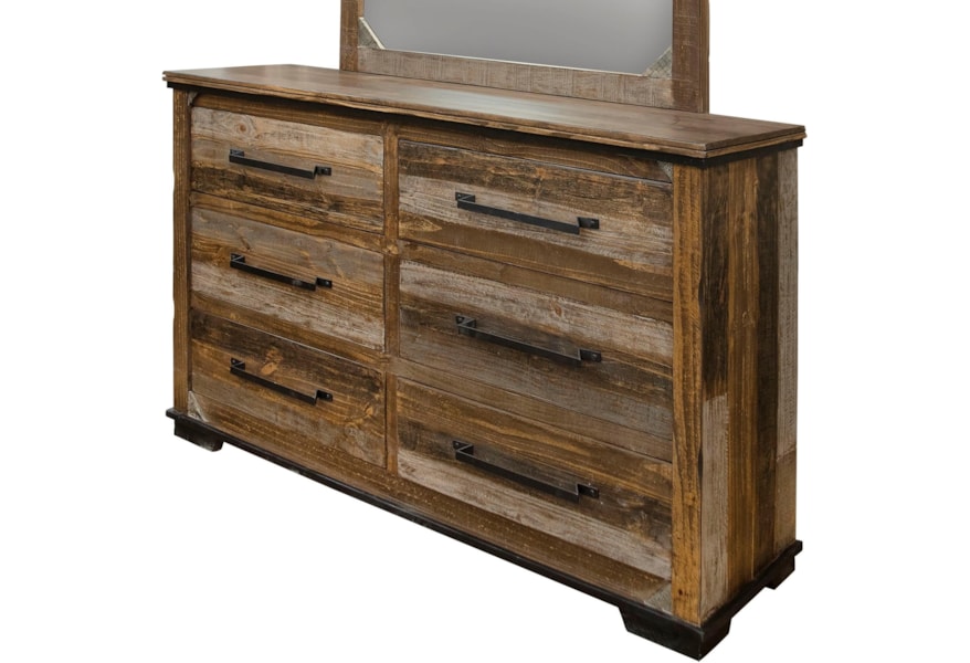 International Furniture Direct Driftwood Ifd2301dsr Rustic Dresser