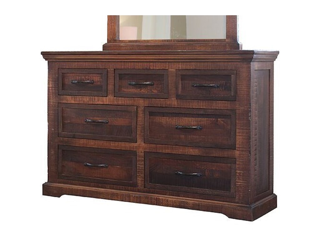 International Furniture Direct Madeira Ifd1200dsr Rustic 7 Drawer