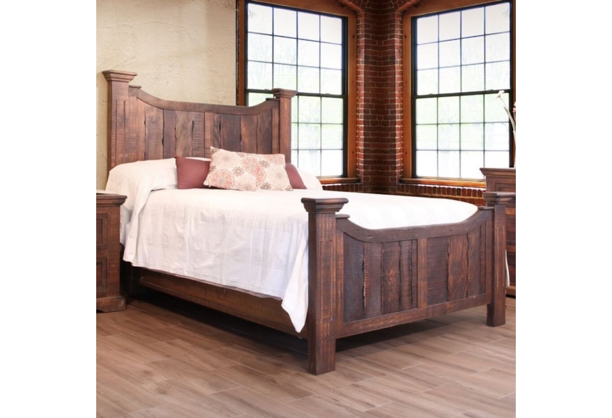 International Furniture Direct Madeira Rustic California King Bed Houston S Yuma Furniture Panel Beds California King Wood Bed Rails