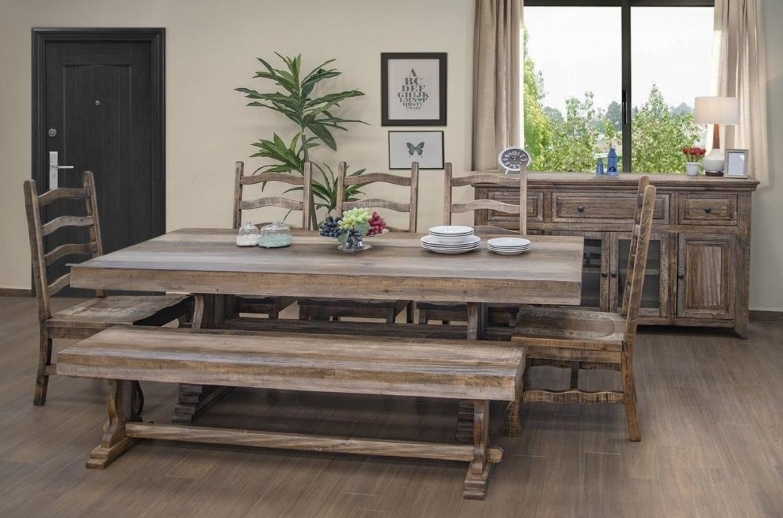 International Furniture Direct Marquez Dining Room Group Dunk