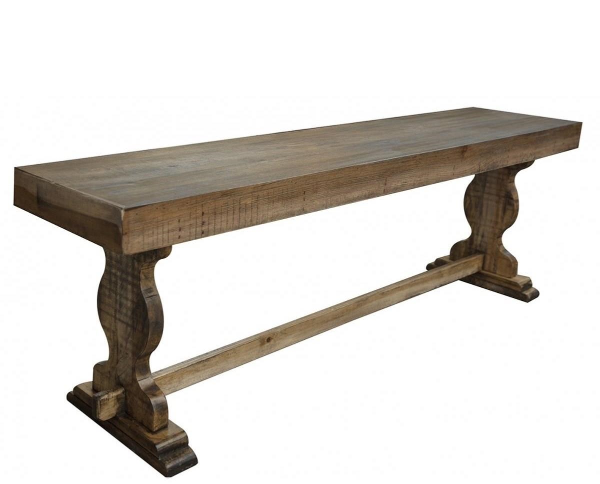 International Furniture Direct Marquez Ifd4351ben24 Counter Height Wooden Dining Bench Furniture And Appliancemart Dining Benches