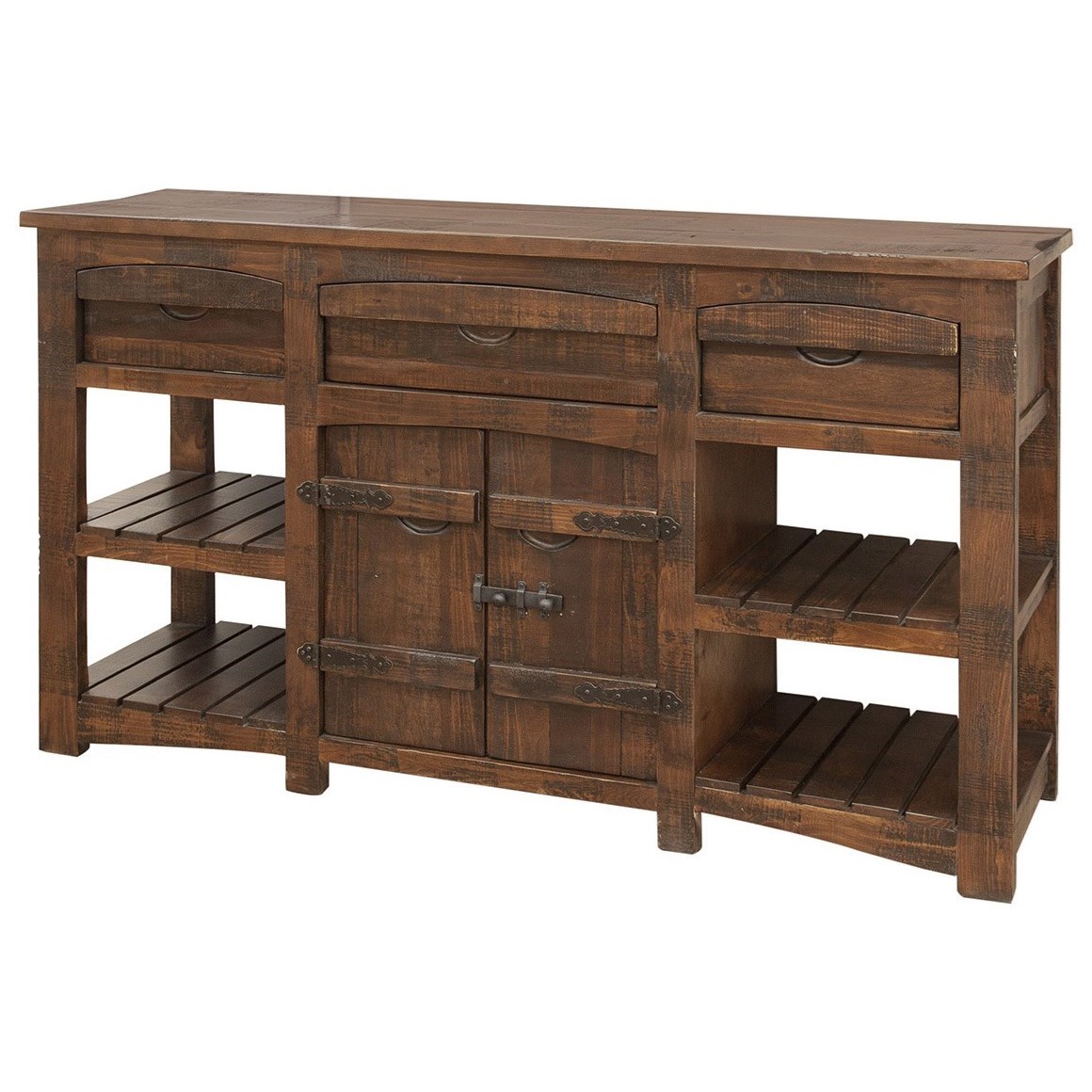 International Furniture Direct Mezcal Ifd5671cns Rustic 3 Drawer