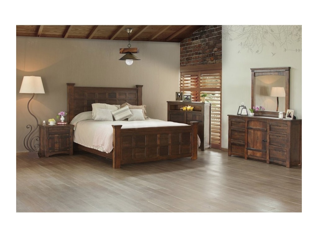 International Furniture Direct MezcalKing Panel Bed