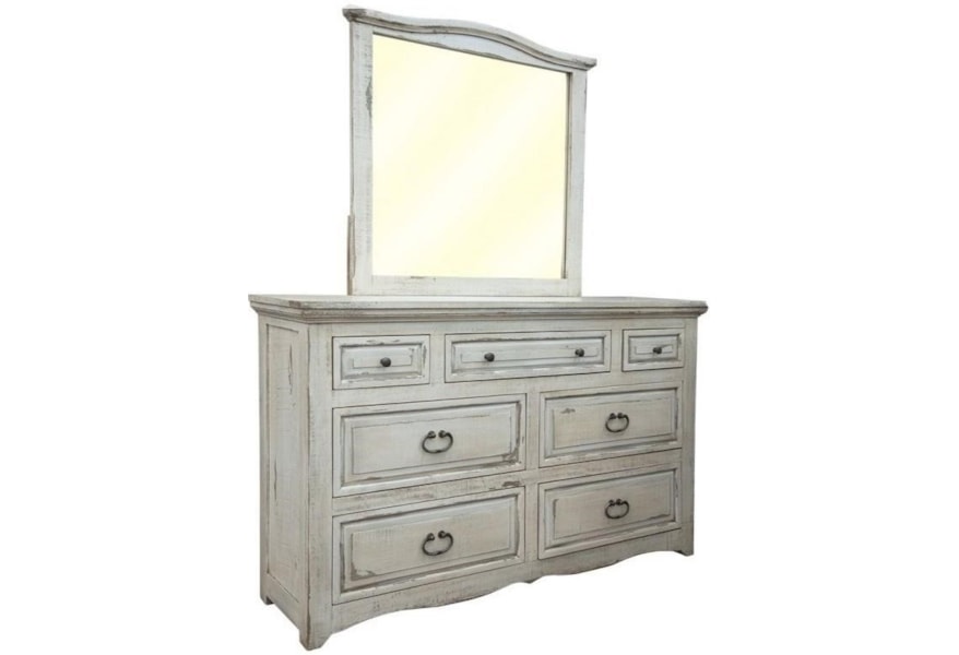International Furniture Direct Monaco Relaxed Vintage Dresser And