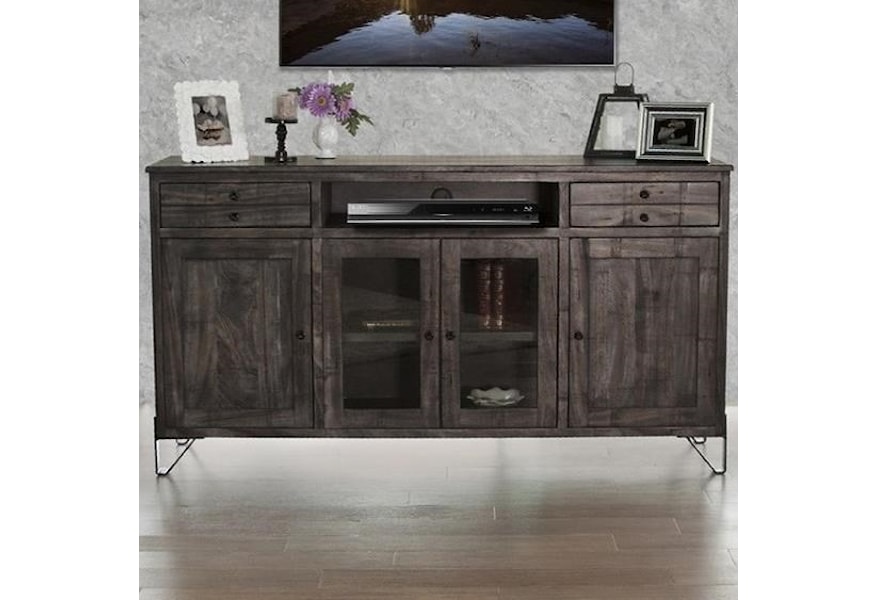 International Furniture Direct Moro Contemporary Solid Wood 70 Tv
