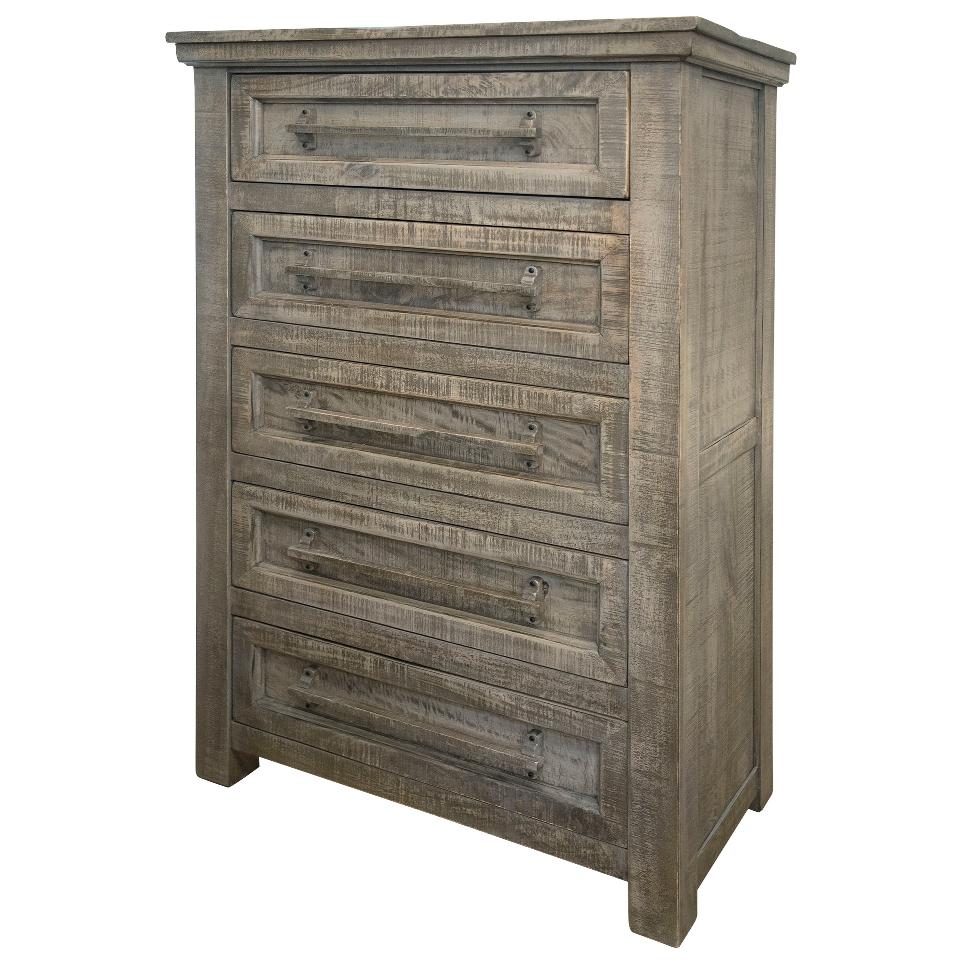 International Furniture Direct Palencia Ifd9111cht Rustic 5 Drawer