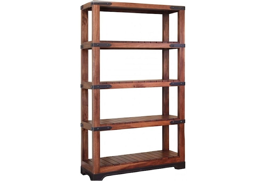 International Furniture Direct Parota Solid Mango Wood Bookcase