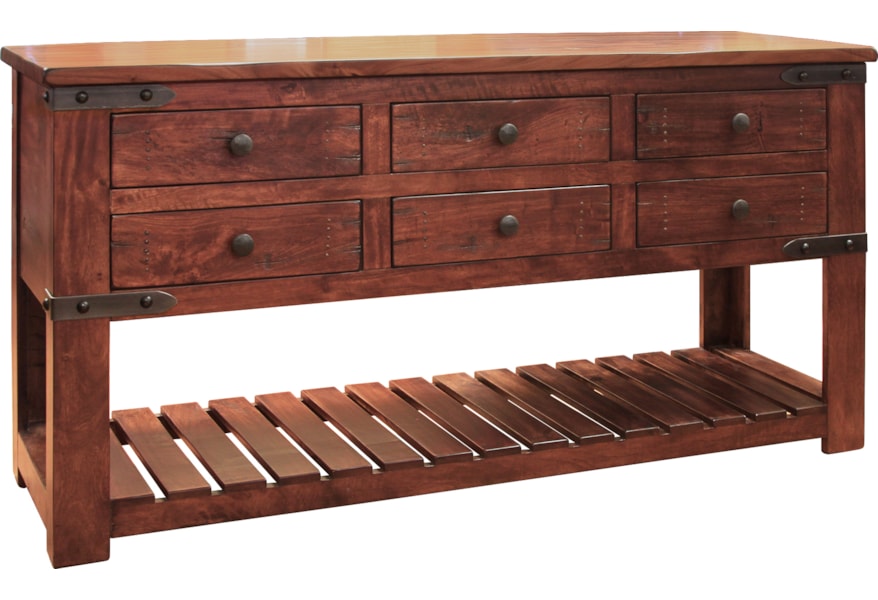 International Furniture Direct Parota Ifd866sofa Sofa Table With 6 Parota Ifd866sofa Sofa Table
