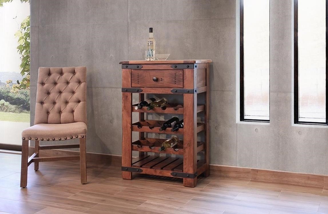 International Furniture Direct Parota Ifd866wine Rustic Wine