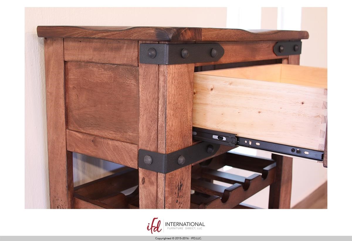 International Furniture Direct Parota Ifd866wine Wine Rack Dunk Bright Furniture Wine Racks Wine Cabinets