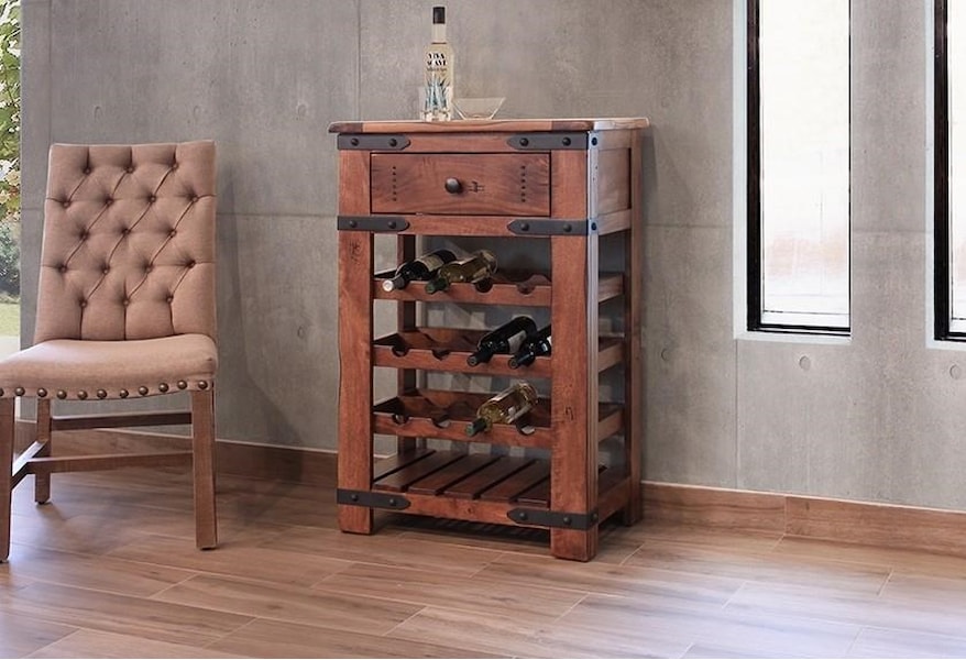 International Furniture Direct Parota Ifd866wine Wine Rack Dunk Parota Ifd866wine Wine Rack