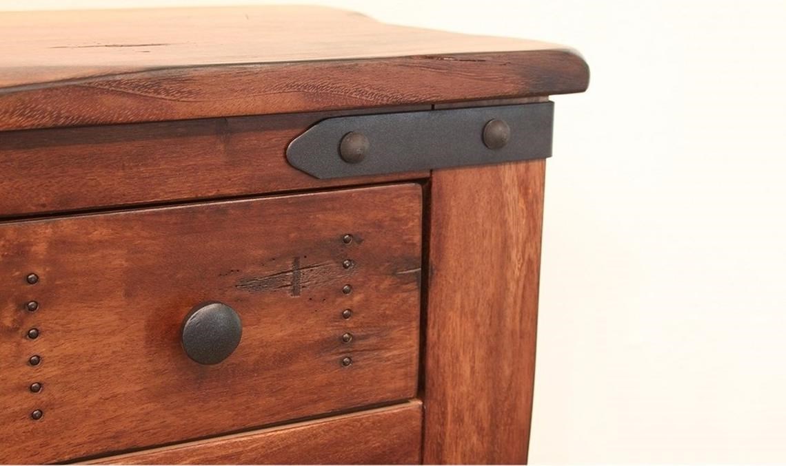 International Furniture Direct Parota Ifd867serv Rustic Server
