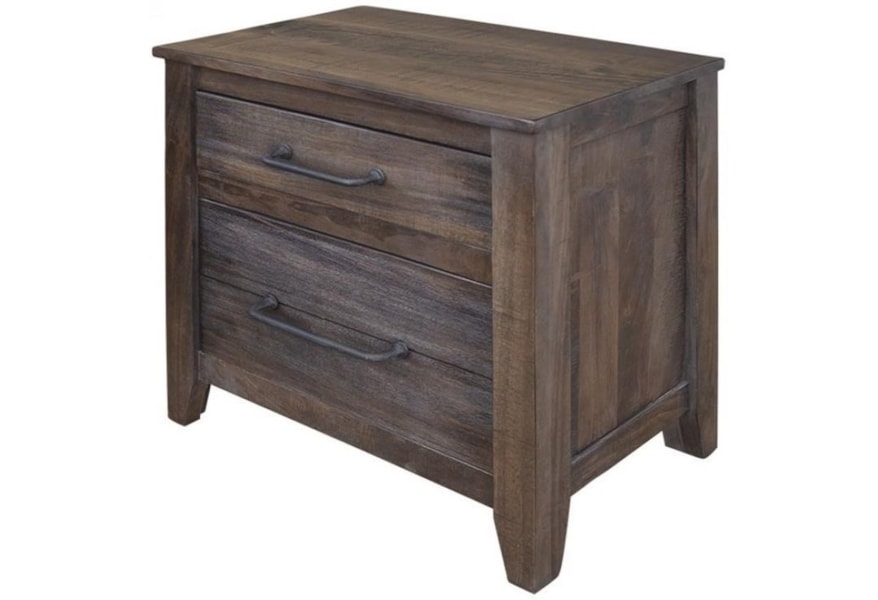 Vfm Signature San Luis Contemporary 2 Drawer Nightstand Virginia Furniture Market Nightstands