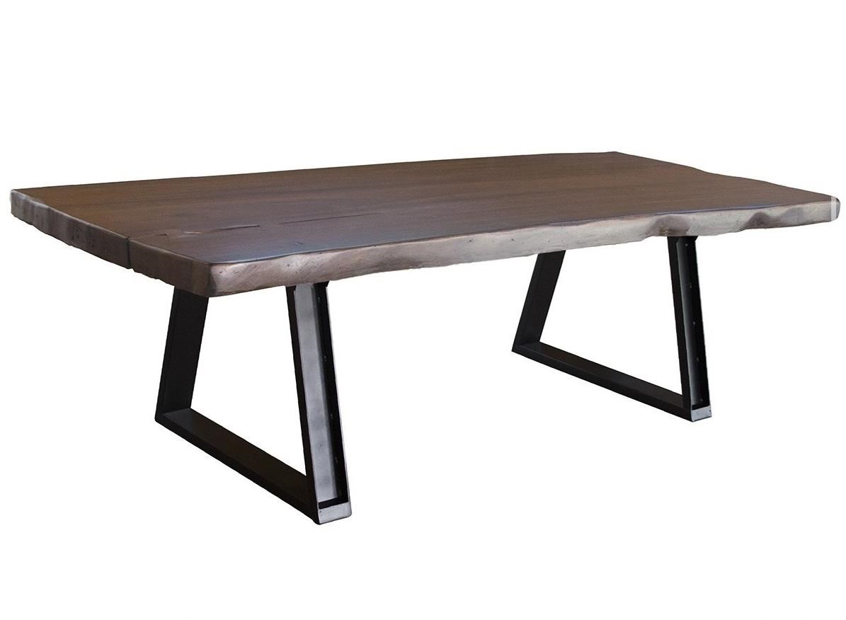 International Furniture Direct Taos Rustic Live Edge Dining Table