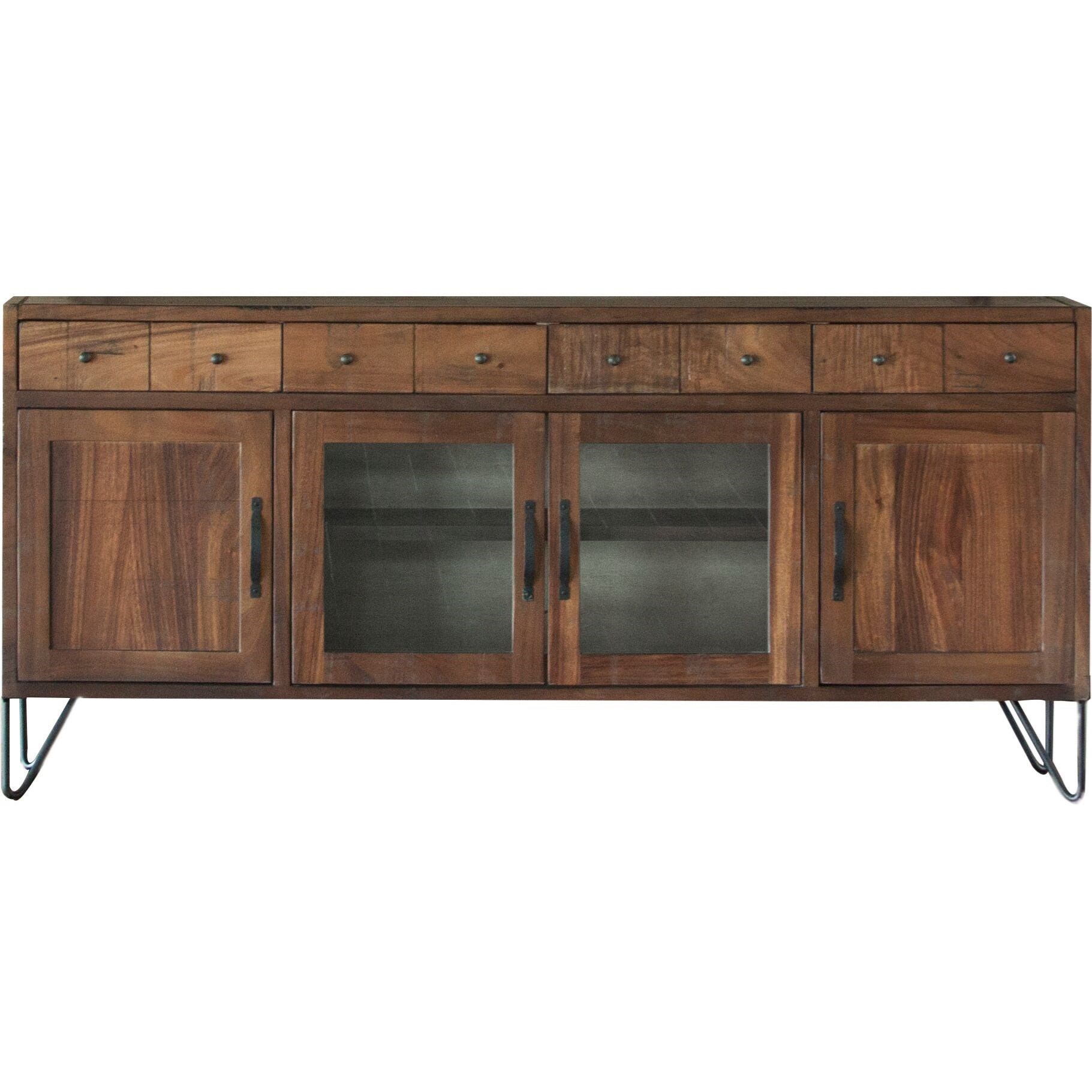 International Furniture Direct Taos Ifd864stand 80 Rustic 80 Tv