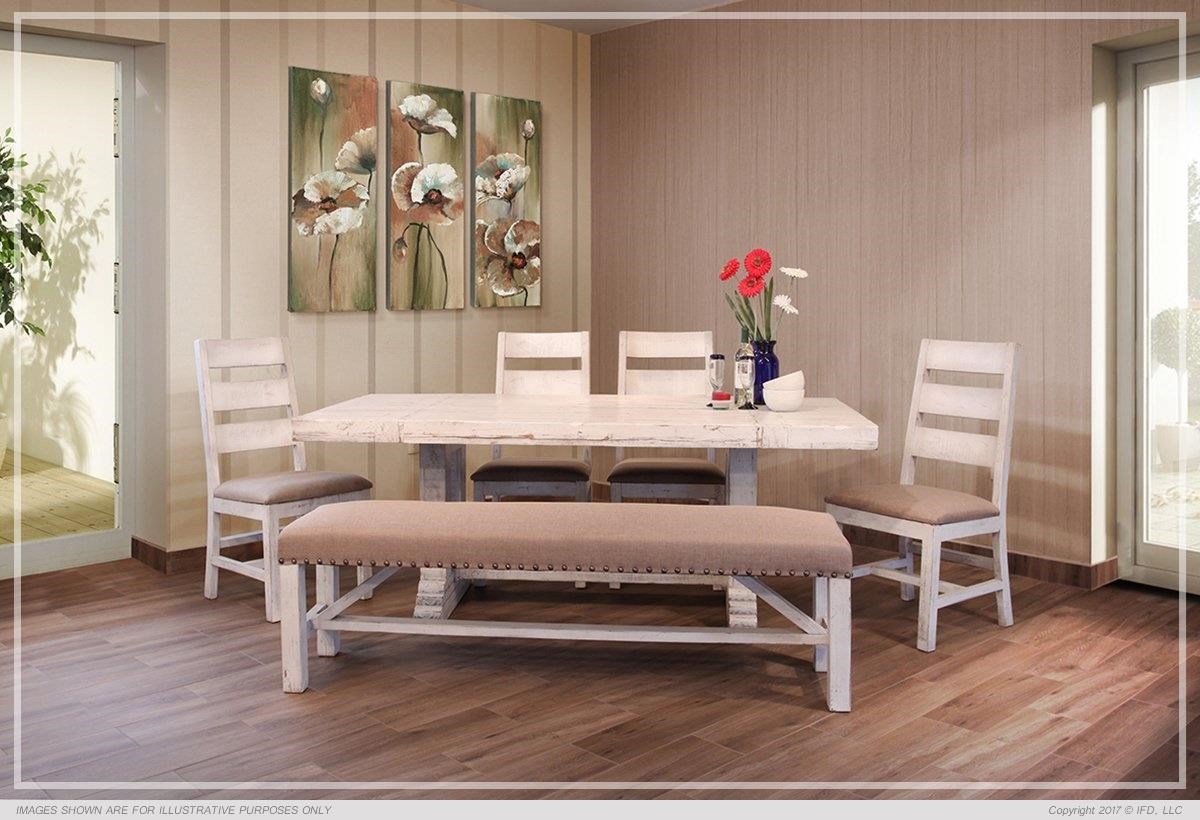 International Furniture Direct Terra White Ifd1022table 6xchair 7