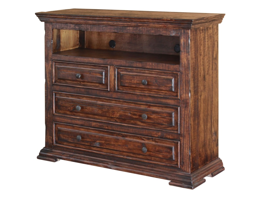 Terra Solid Wood 4 Drawer Media Chest Sadler S Home Furnishings Terra Solid Wood 4 Drawer Media Chest