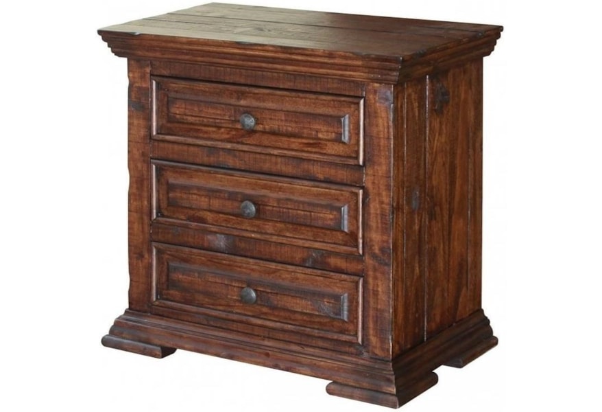 International Furniture Direct Terra Ifd1020ntst Rustic Nightstand