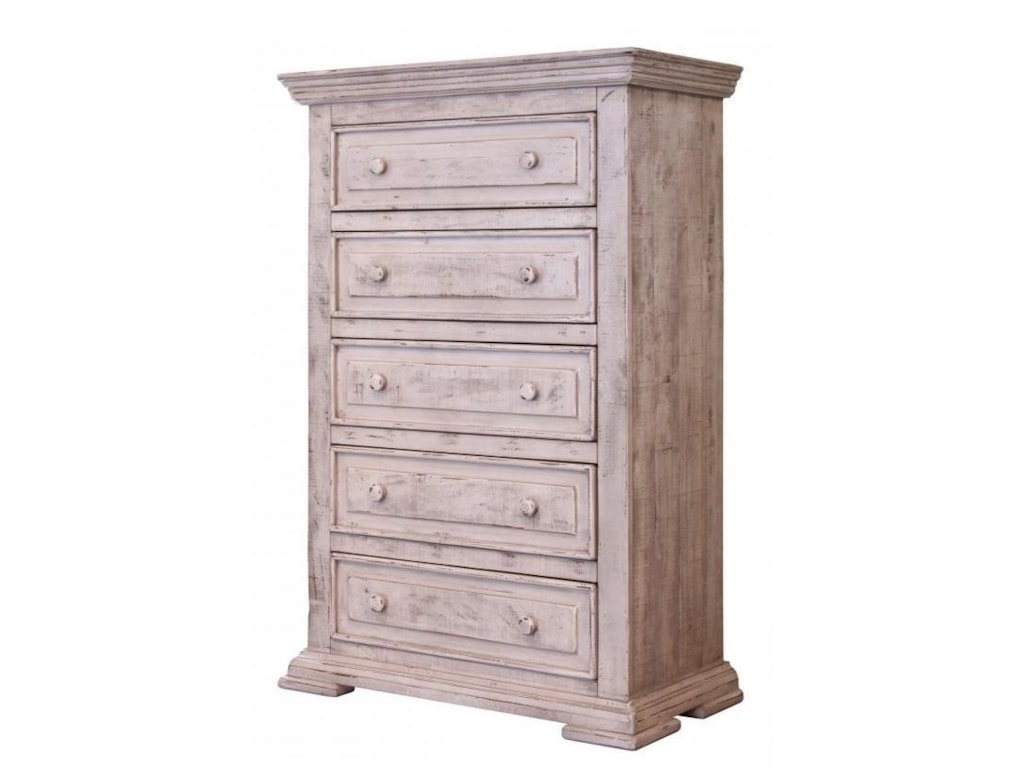 International Furniture Direct Terra White Ifd1022chest Drawer Chest Terra White Drawer Chest With Distressed Finish By International Furniture Direct