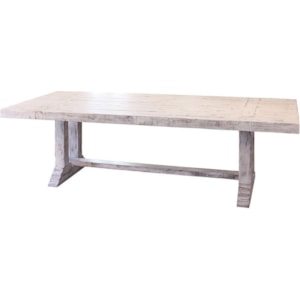 International Furniture Direct Terra White Ifd1022table 102 Solid Wood Double Pedestal Dining Table Furniture And Appliancemart Dining Tables