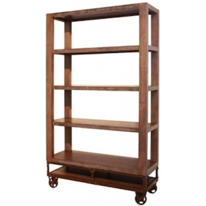 International Furniture Direct Urban Gold Ifd560bkcs 70 70 Inch Bookcase With 4 Shelves And Casters Furniture And Appliancemart Open Bookcases