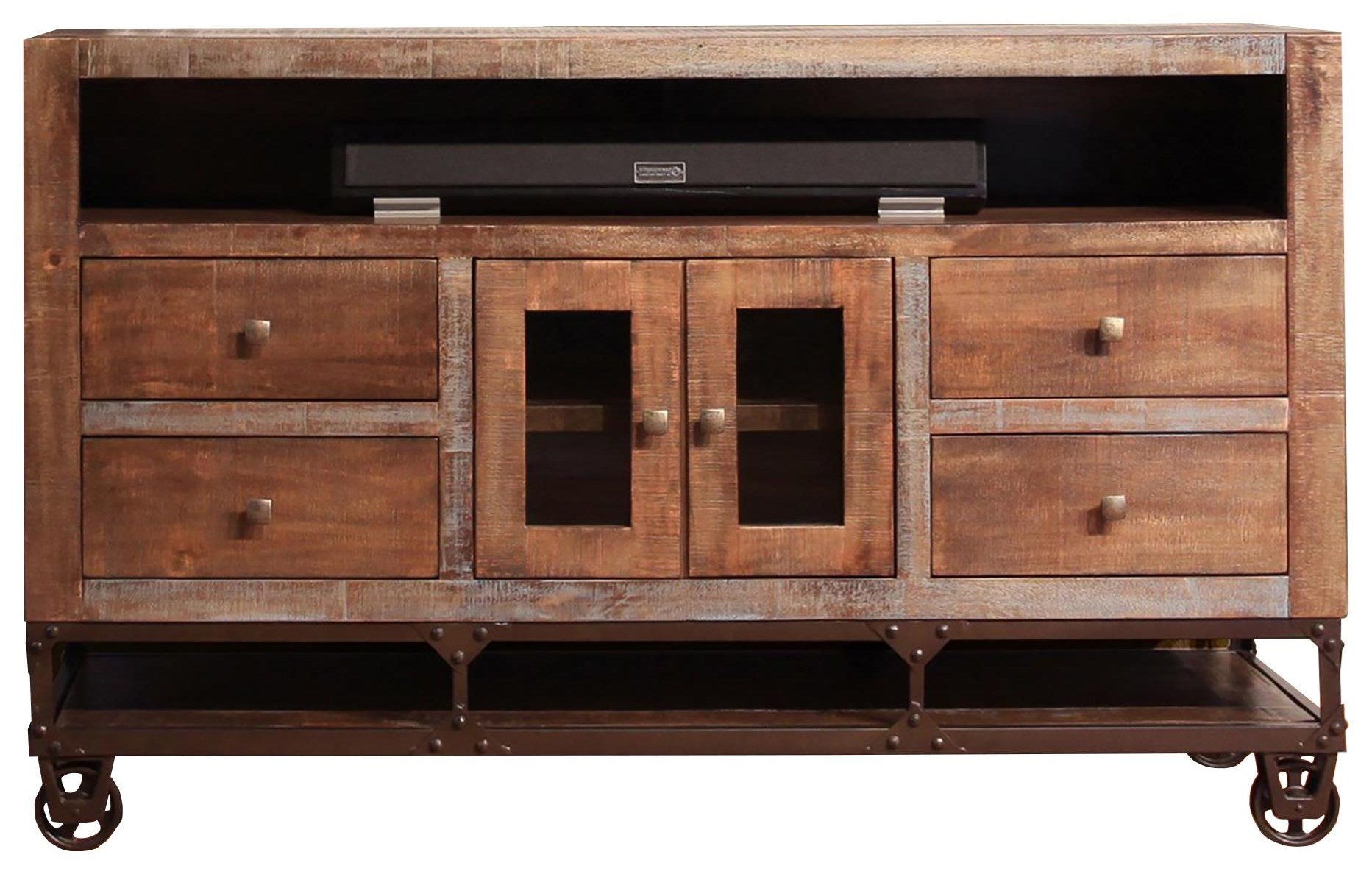 62 Solid Wood Tv Stand Sadler S Home Furnishings Tv Stands