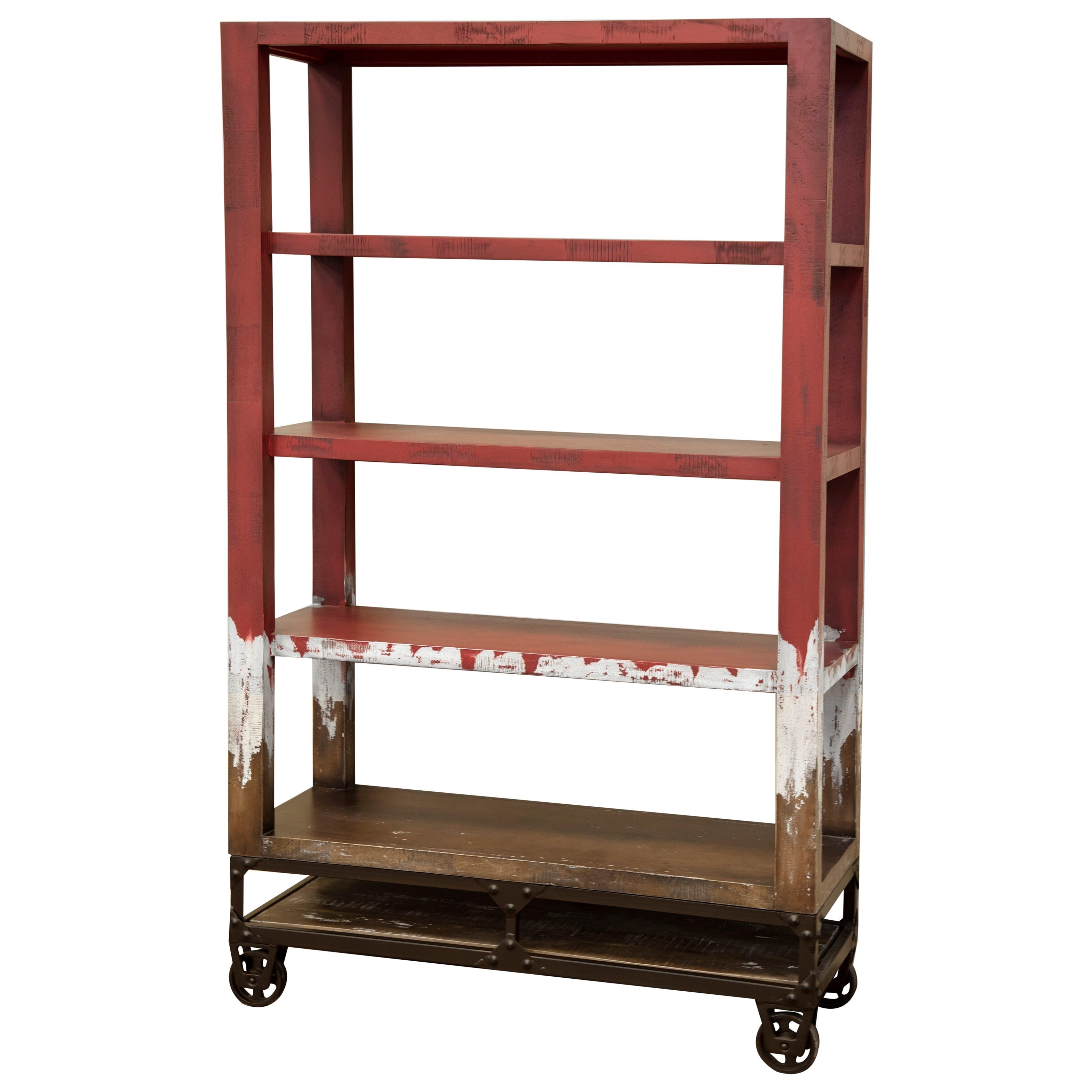 International Furniture Direct Urbana Coastal 70 Bookcase With