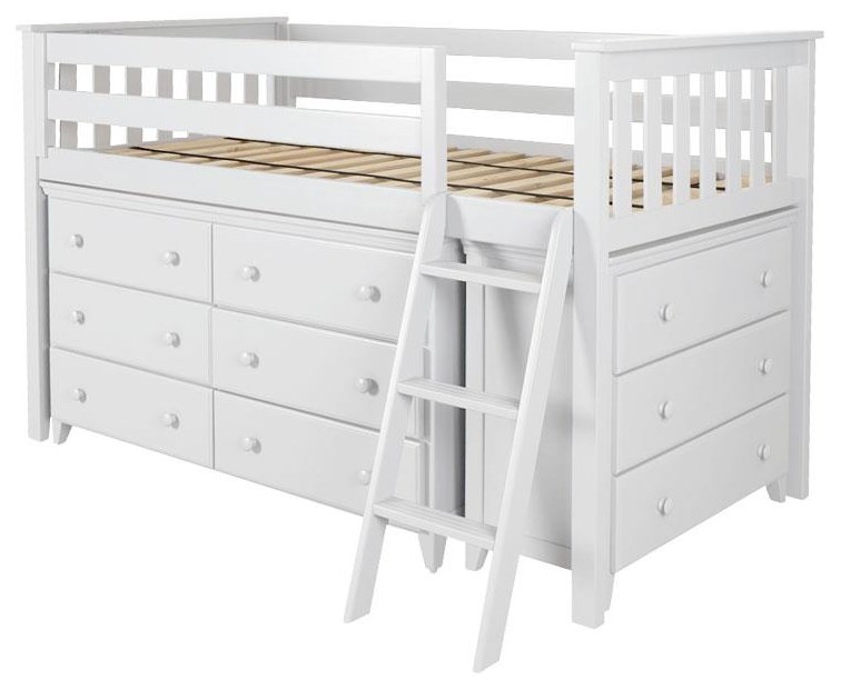 twin size low loft bed