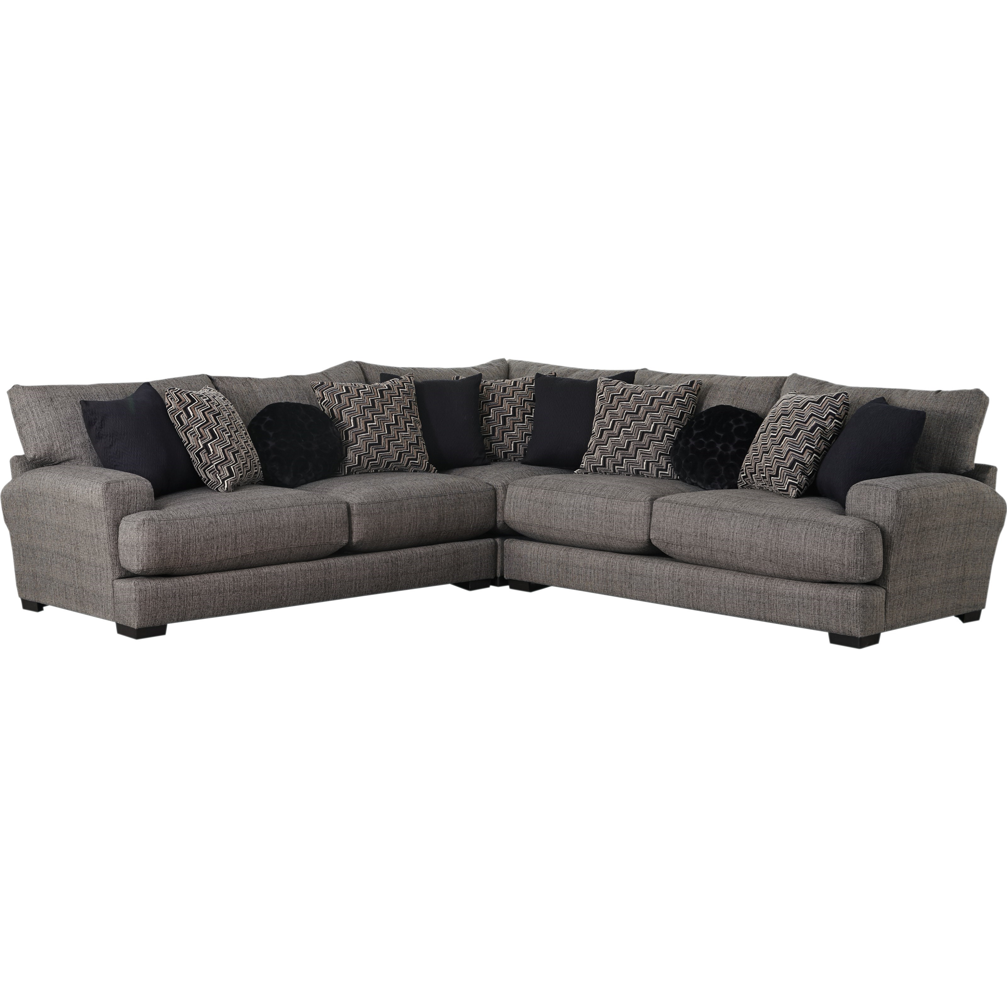 Jackson Furniture Ava Sectional Sofa With 4 Seats 2 Usb Ports Rooms For Less Sectional Sofas