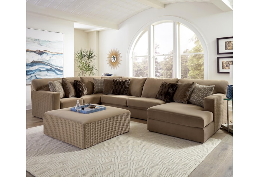 Jackson Furniture Carlsbad 3 Piece U Shape Sectional Zak S Warehouse Clearance Center Sectional Sofas